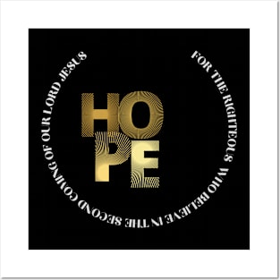 hope in god t shirt Posters and Art